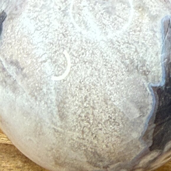 Blue Flower Agate Asterism Sakura Sphere Crystal Polished Natural 66.5mm 402.56g - Picture 11 of 11